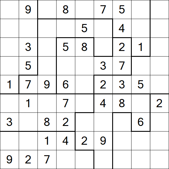 Jigsaw Sudoku - Médio