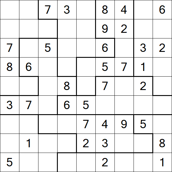 Jigsaw Sudoku - Mittel
