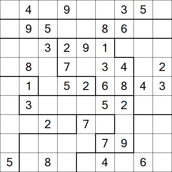 Jigsaw Sudoku - Medio