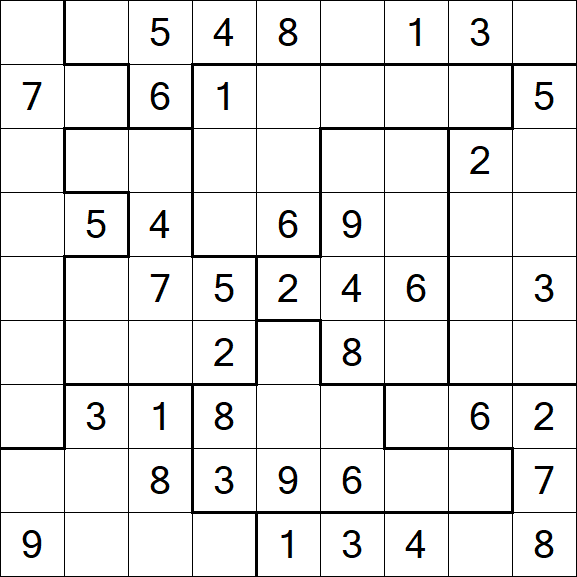 Jigsaw Sudoku - Medio