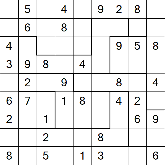 Jigsaw Sudoku - Medio