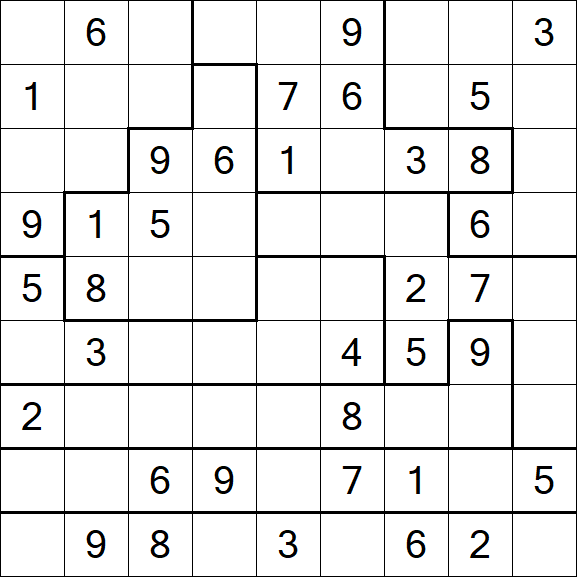 Jigsaw Sudoku - Medio