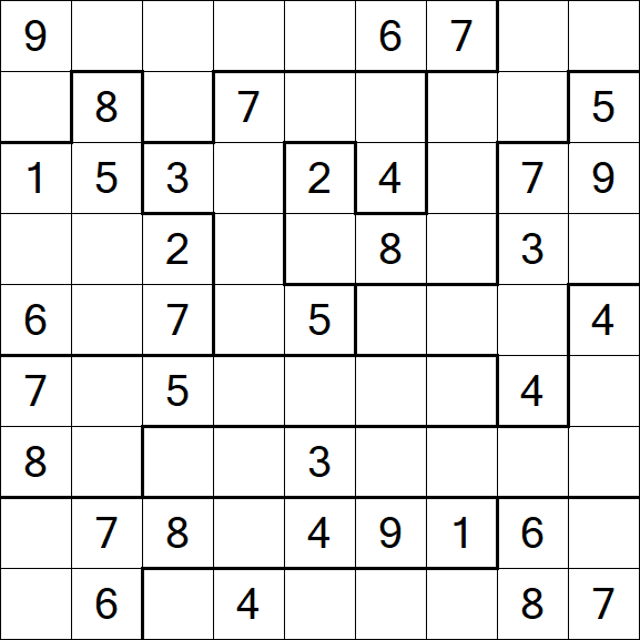 Jigsaw Sudoku - Medio