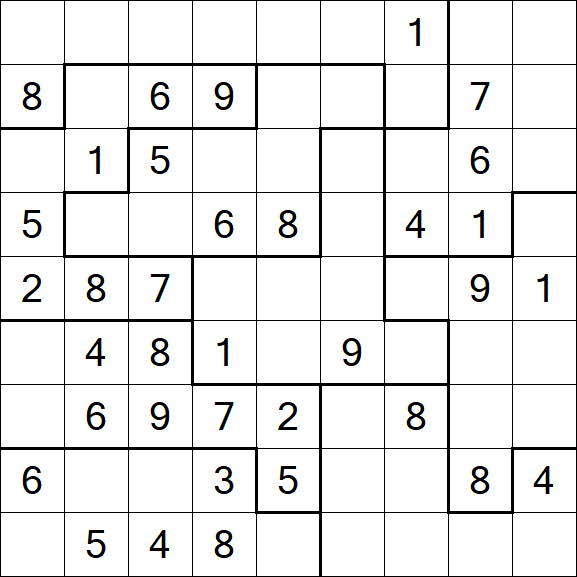 Jigsaw Sudoku - Medio