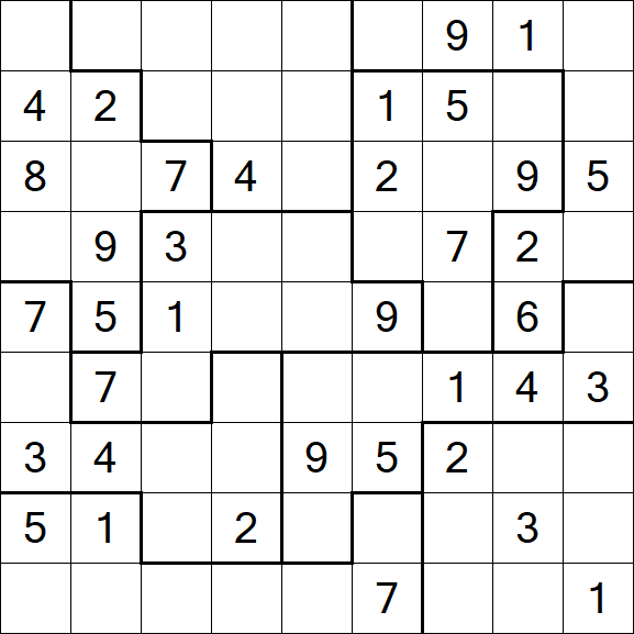 Jigsaw Sudoku - Medio