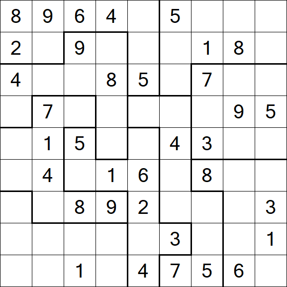 Jigsaw Sudoku - Medio