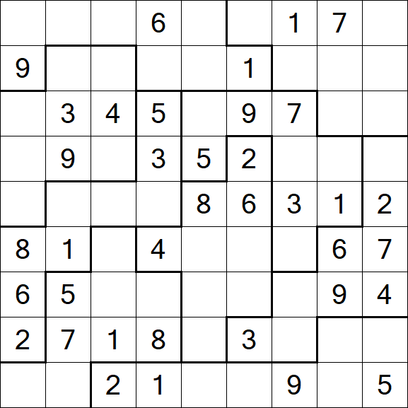 Jigsaw Sudoku - Medio