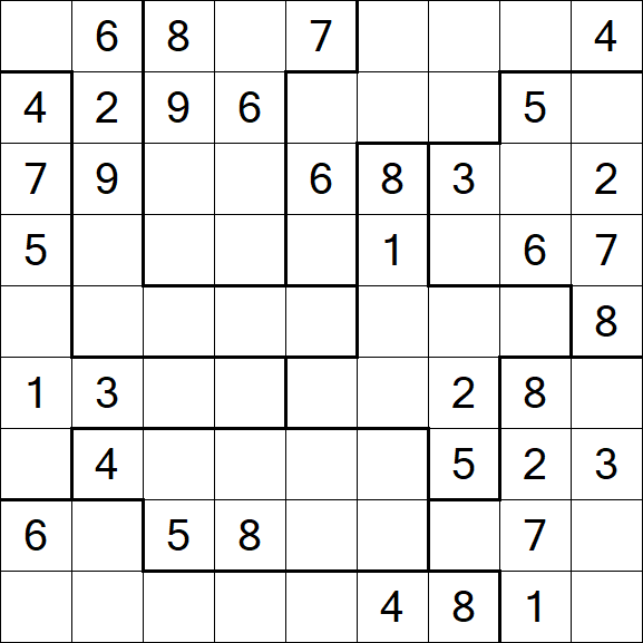 Jigsaw Sudoku - Medio