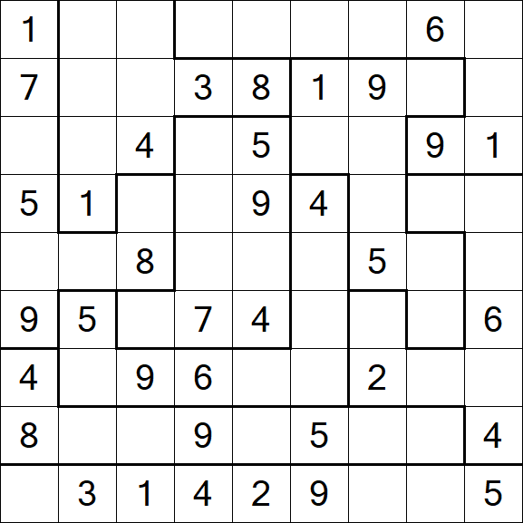 Jigsaw Sudoku - Medio