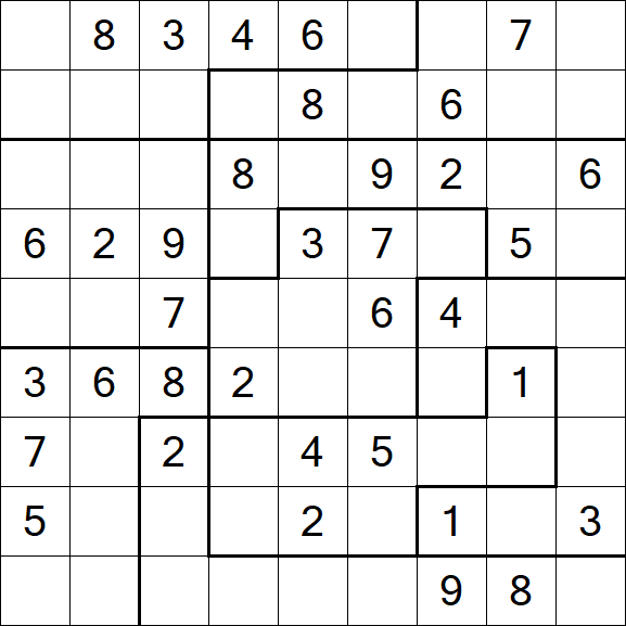 Jigsaw Sudoku - Medio