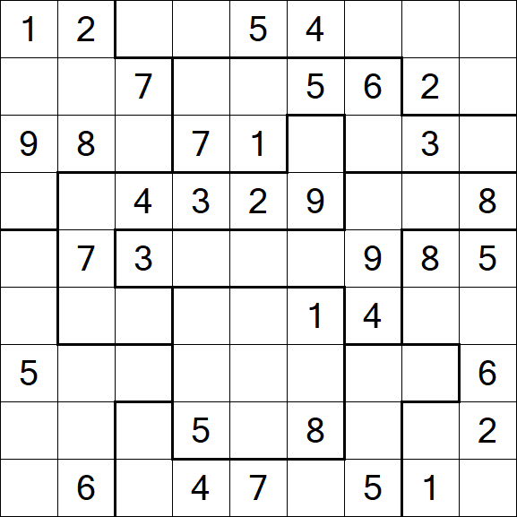 Jigsaw Sudoku - Medio