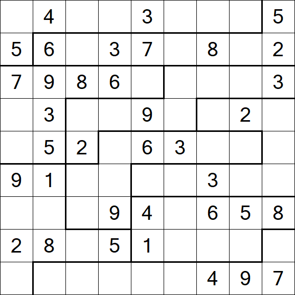 Jigsaw Sudoku - Medio