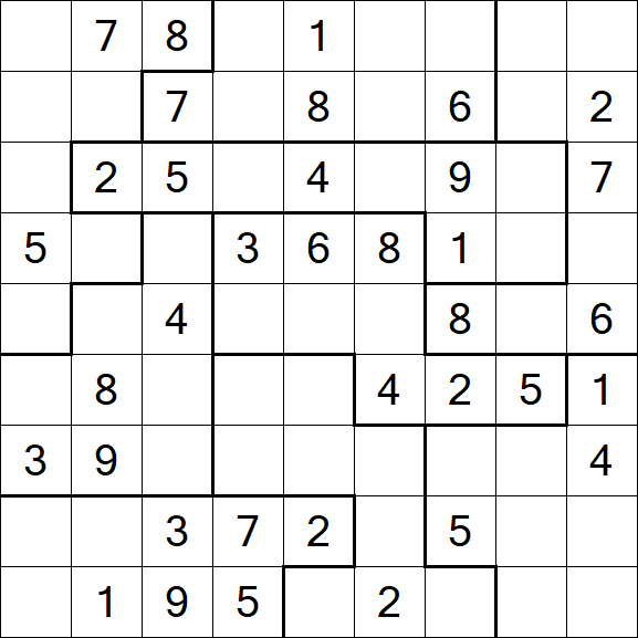 Jigsaw Sudoku - Médio