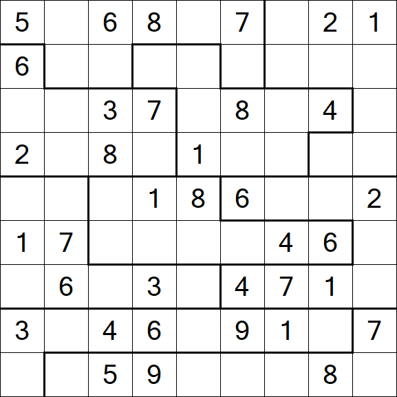 Jigsaw Sudoku - Medio