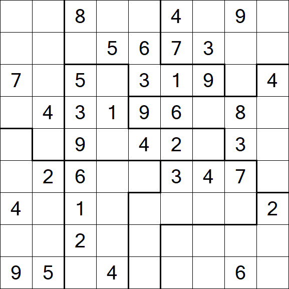 Jigsaw Sudoku - Medio