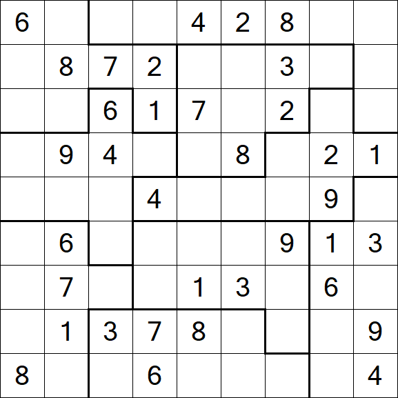Jigsaw Sudoku - Medio