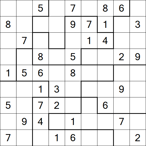 Jigsaw Sudoku - Medio