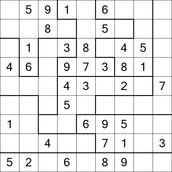 Jigsaw Sudoku - Medio