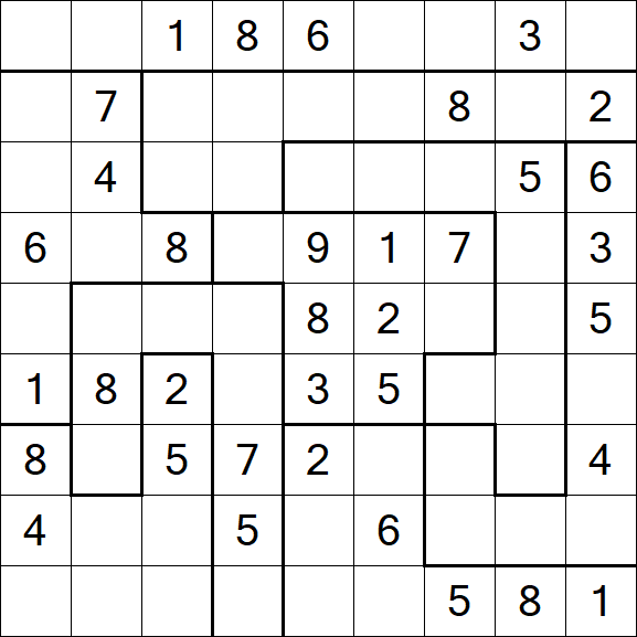 Jigsaw Sudoku - Medio