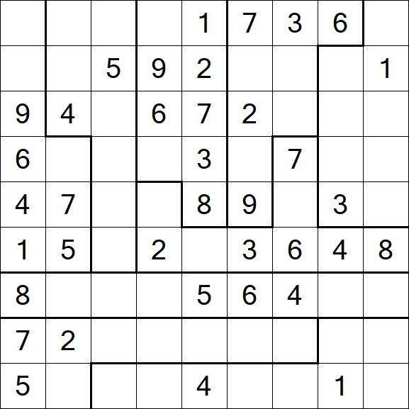 Jigsaw Sudoku - Medio