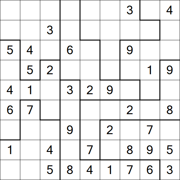 Jigsaw Sudoku - Medio