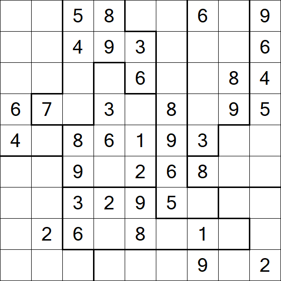 Jigsaw Sudoku - Medio