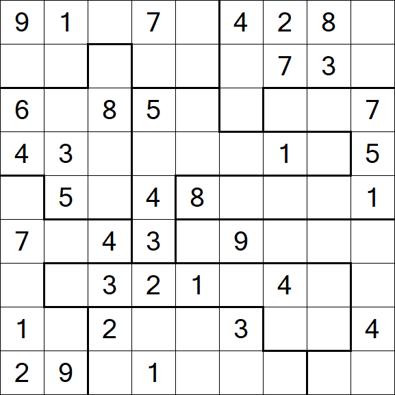 Jigsaw Sudoku - Medio