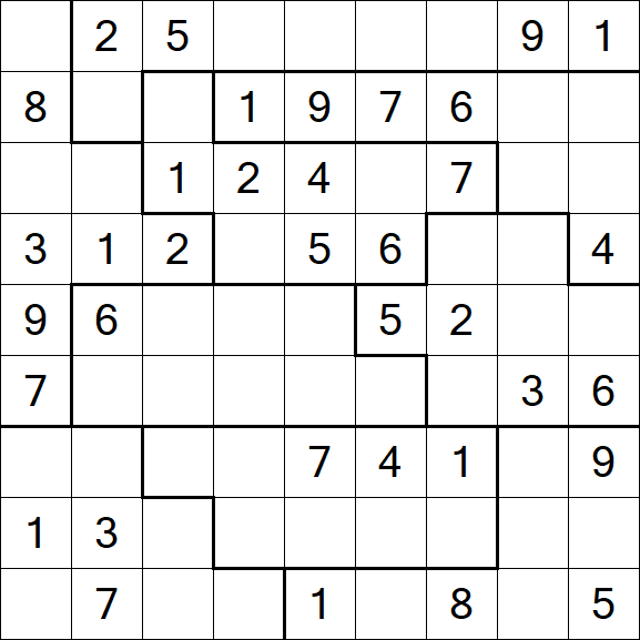 Jigsaw Sudoku - Medio