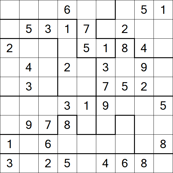 Jigsaw Sudoku - Medio