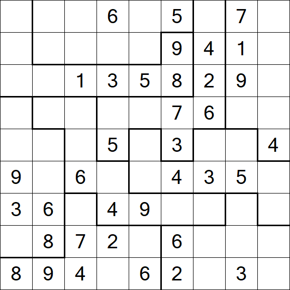 Jigsaw Sudoku - Medio