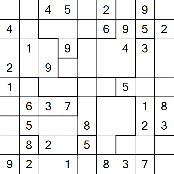 Jigsaw Sudoku - Medio