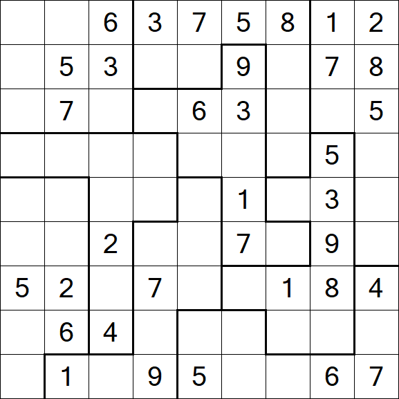 Jigsaw Sudoku - Medio