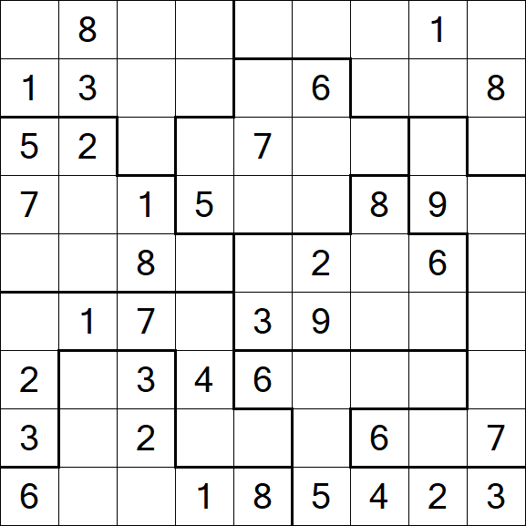 Jigsaw Sudoku - Medium