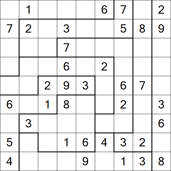 Jigsaw Sudoku - Mittel
