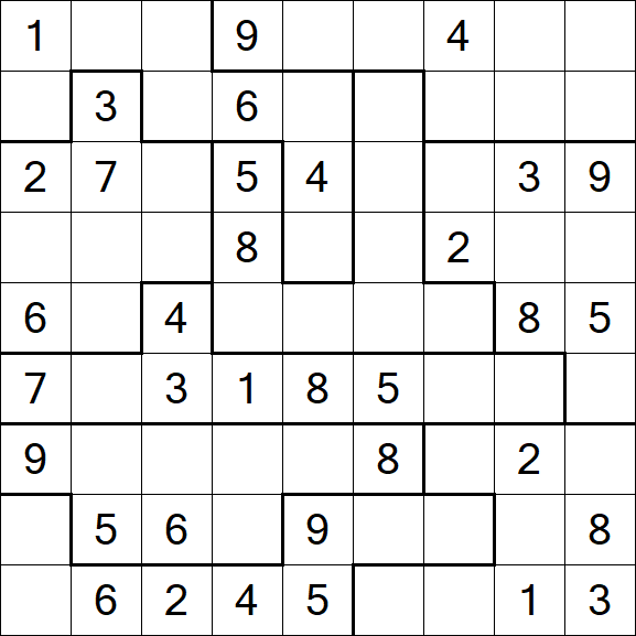 Jigsaw Sudoku - Mittel