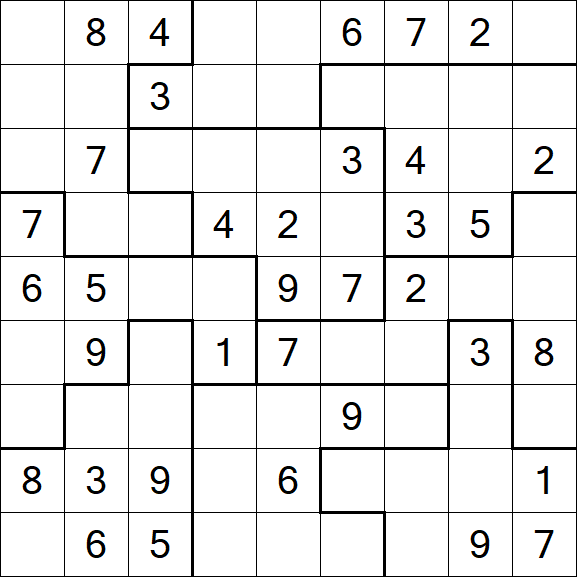 Jigsaw Sudoku - Médio