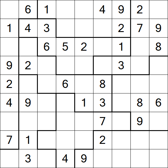 Jigsaw Sudoku - Médio