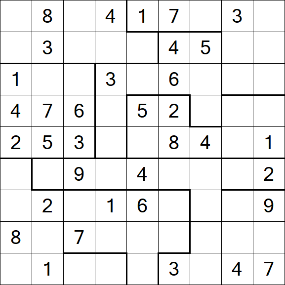 Jigsaw Sudoku - Médio