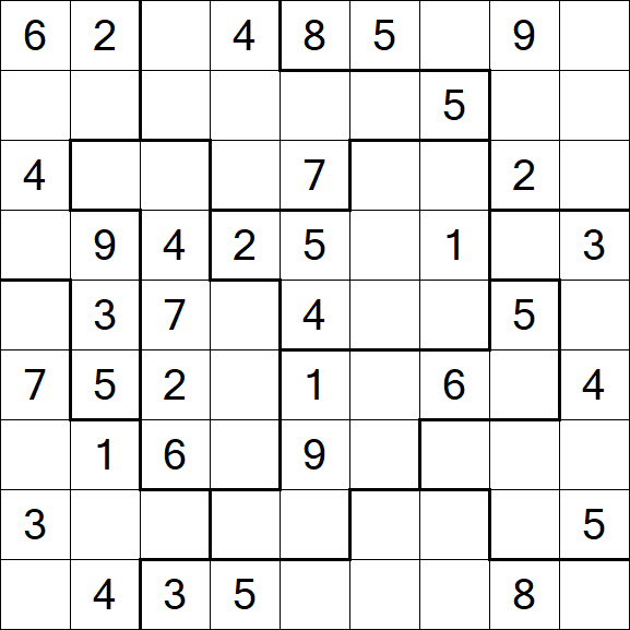 Jigsaw Sudoku - Médio