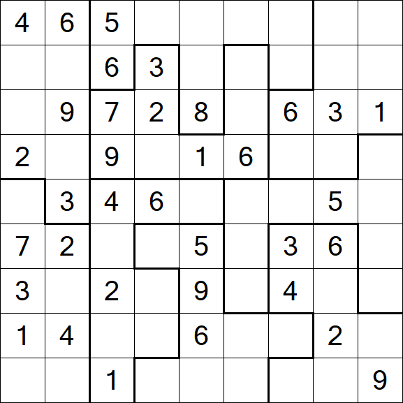 Jigsaw Sudoku - Médio