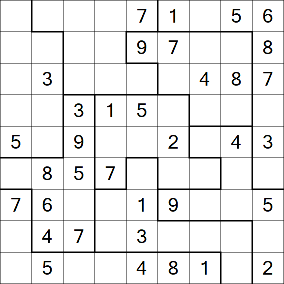 Jigsaw Sudoku - Médio