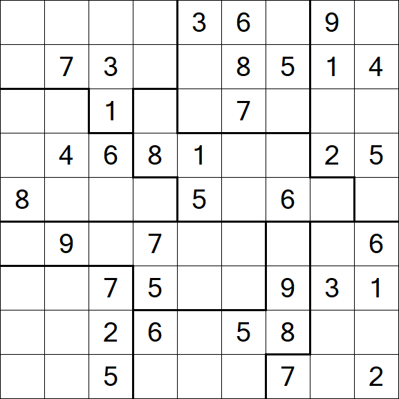 Jigsaw Sudoku - Médio