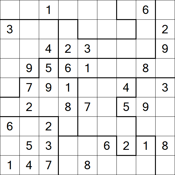Jigsaw Sudoku - Médio