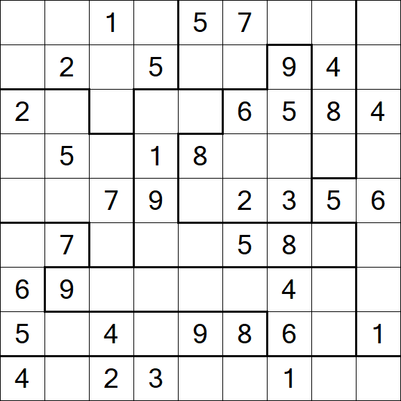 Jigsaw Sudoku - Médio