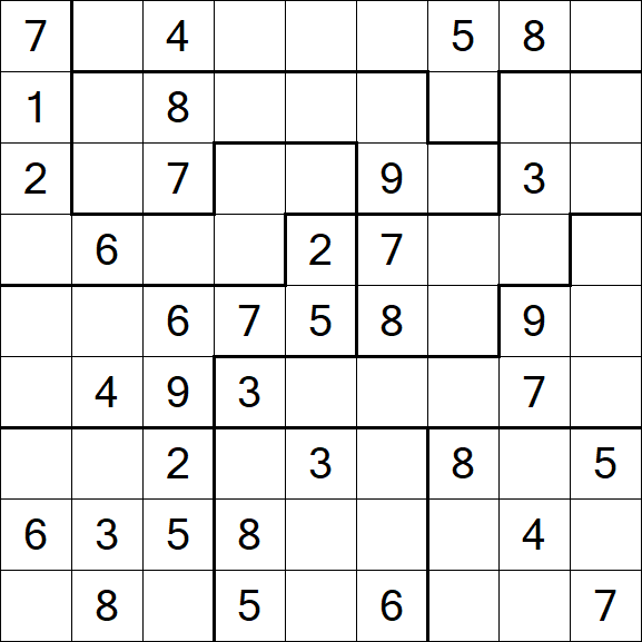 Jigsaw Sudoku - Médio