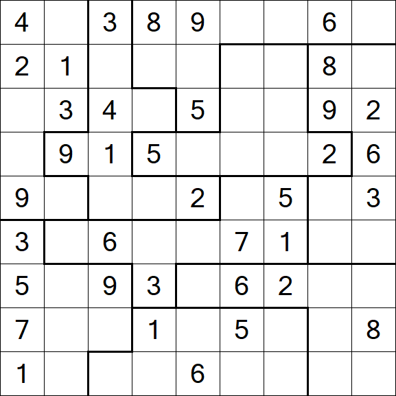 Jigsaw Sudoku - Médio