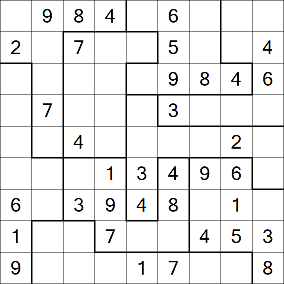 Jigsaw Sudoku - Médio