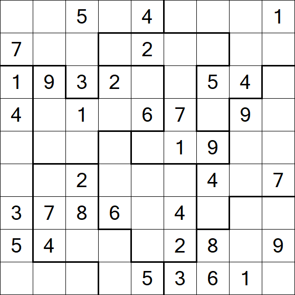 Jigsaw Sudoku - Medio