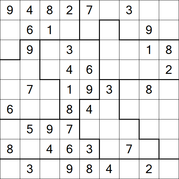 Jigsaw Sudoku - Médio