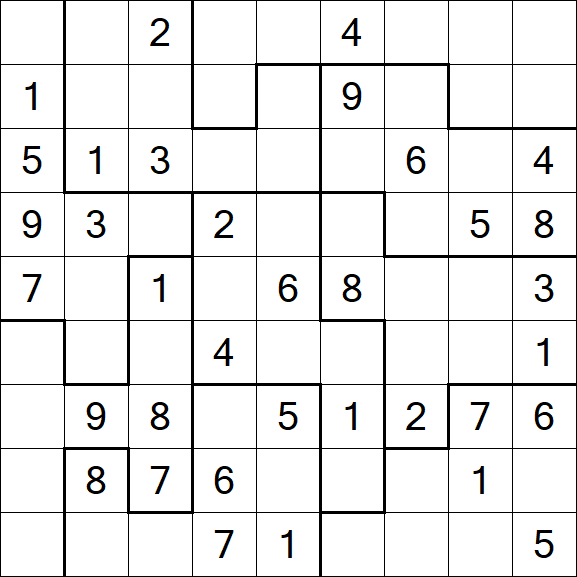 Jigsaw Sudoku - Médio